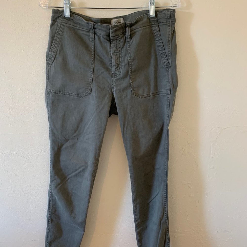 JCrew Green Slim Cargo Pant